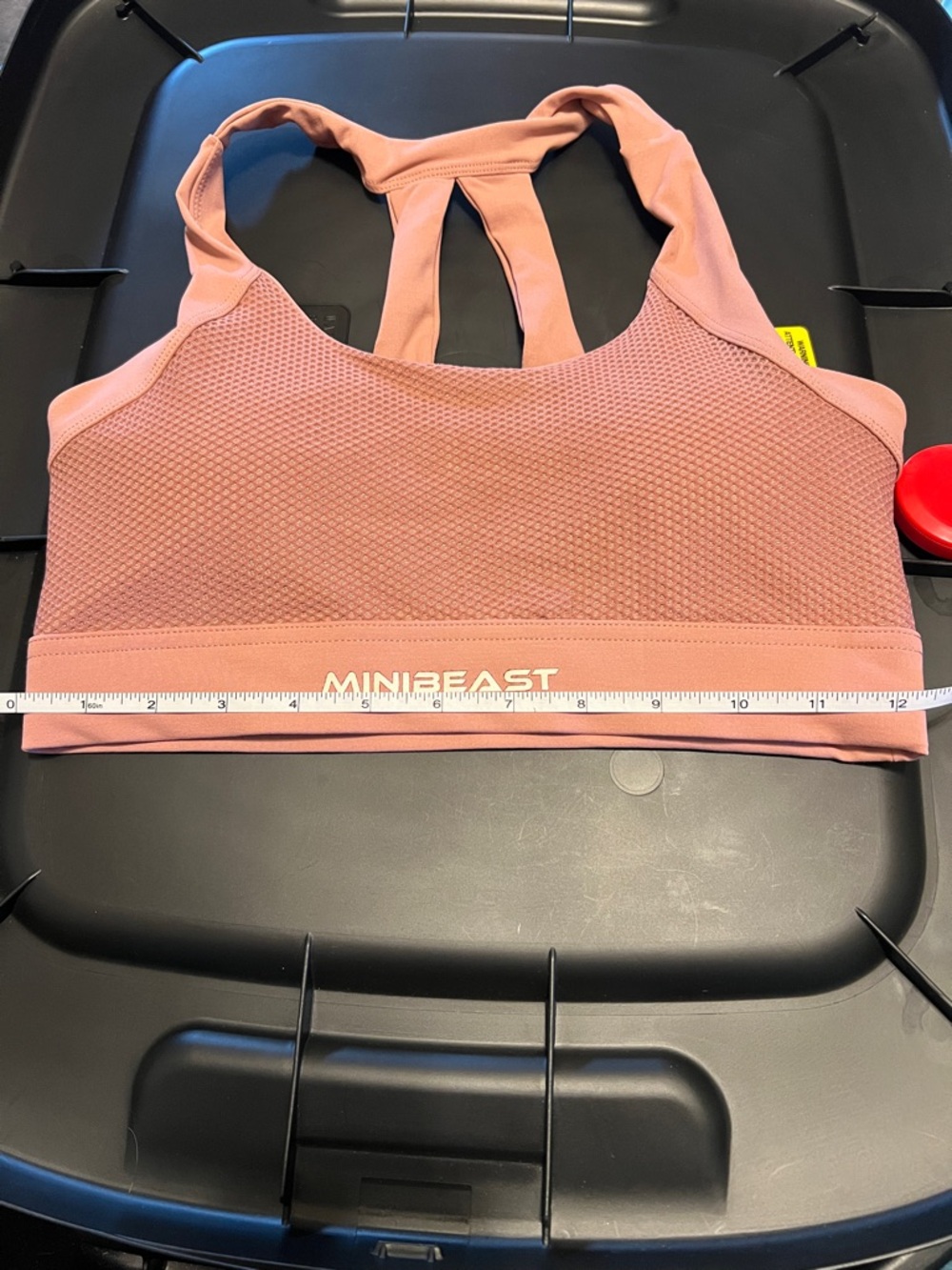 MiniBeast - Women's Dusty Pink Sports Bra - Racerback Support - Picture 5 of 5
